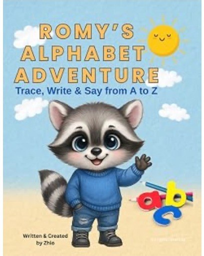 Romy's Alphabet Adventure Trace Write and Say book cover